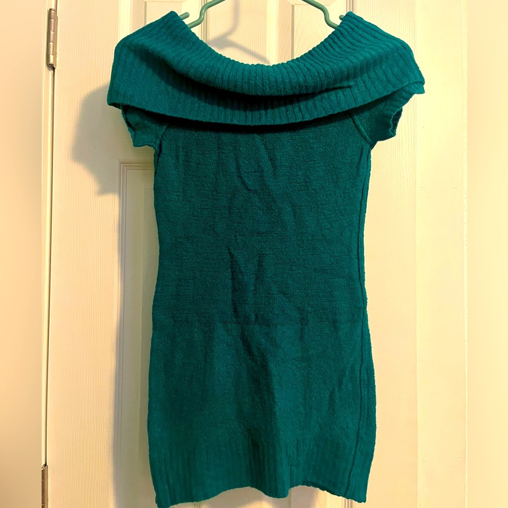 Sweater top, teal